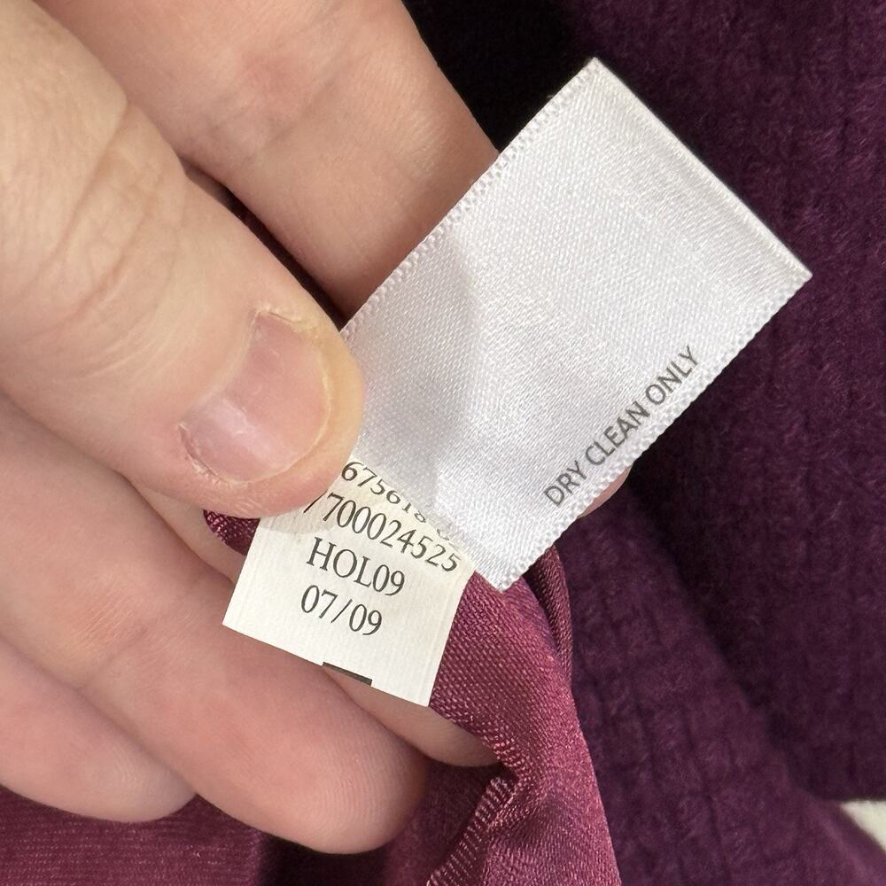 Old Navy Y2K Purple Peacoat Womens Medium Bell Sleeves Pockets Wool Blend Lined - Picture 9 of 10